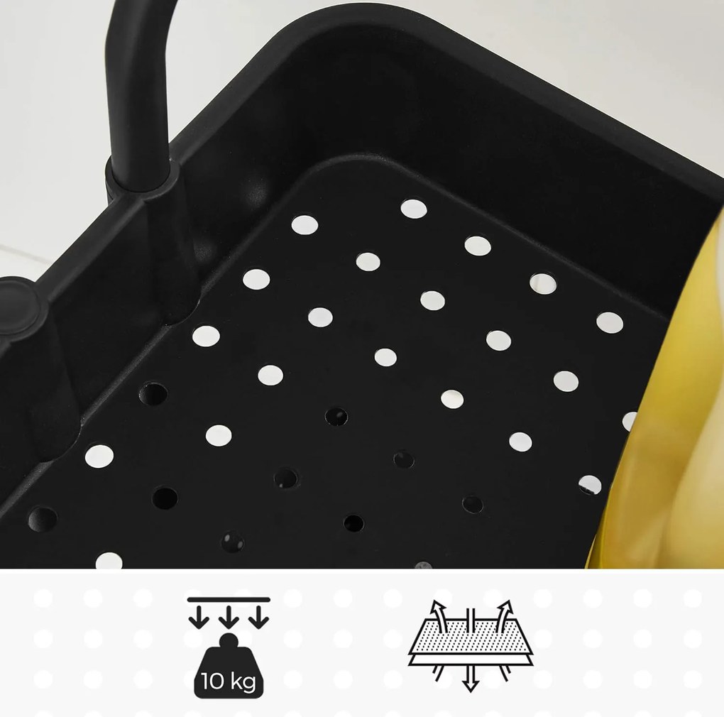 Pojazdný regál Flurry čierny