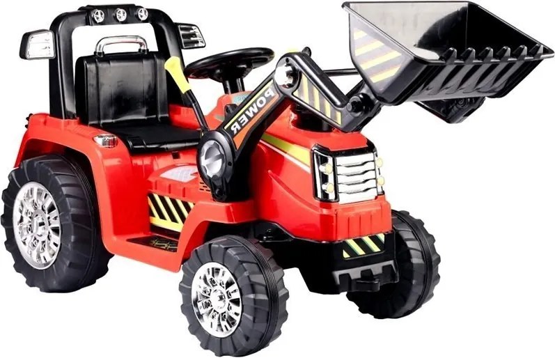 LEAN CARS Elektrický traktor na batérie ZP1005 pre deti červený