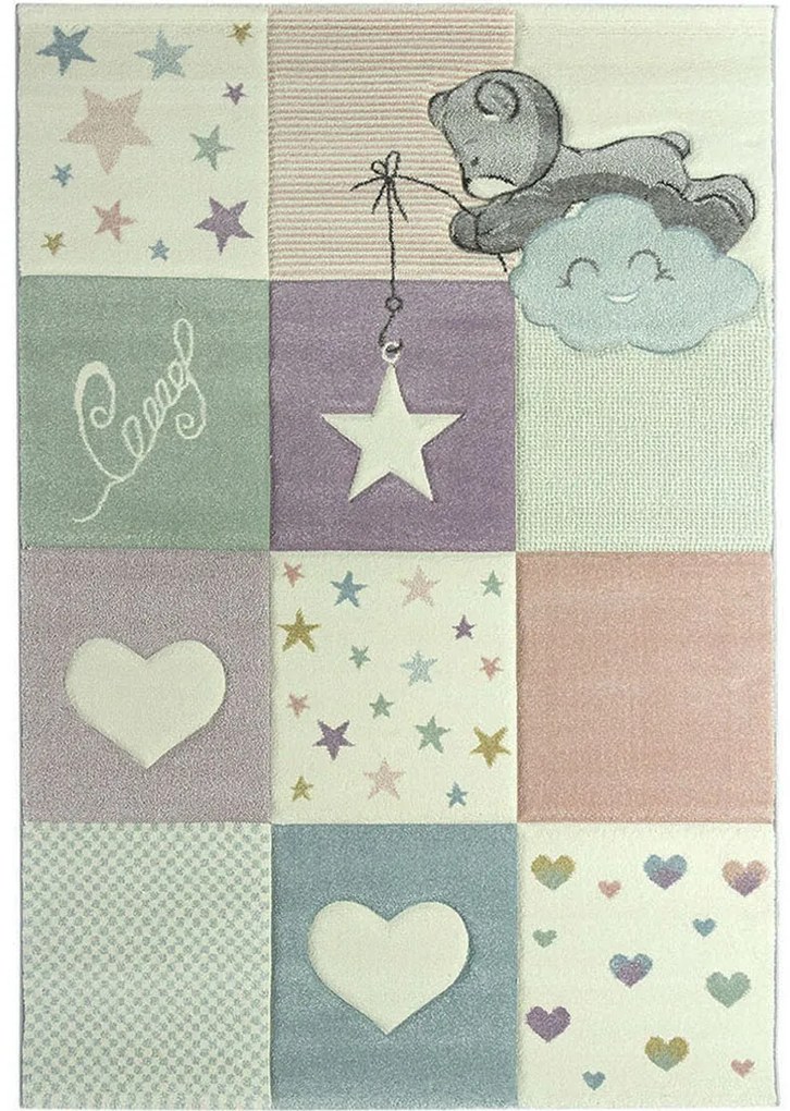 Koberce Breno Kusový koberec DIAMOND KIDS 24202/110, viacfarebná,140 x 200 cm