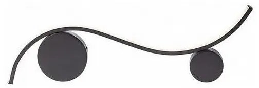 Redo 01-3110 - LED Nástenné svietidlo WAVE LED/9W/230V čierna