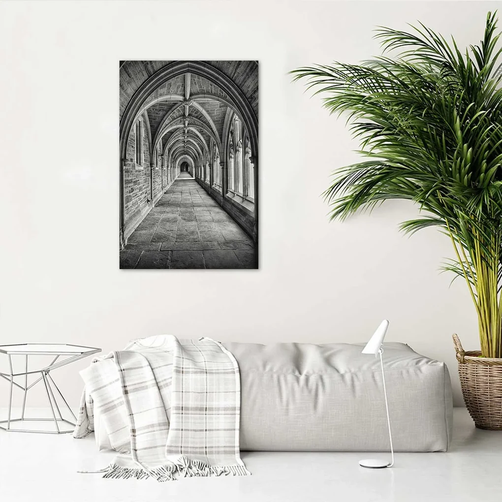 Gario Plagát Interiér kamennej katedrály Farba rámu: Bez rámu, Rozmery: 20 x 30 cm
