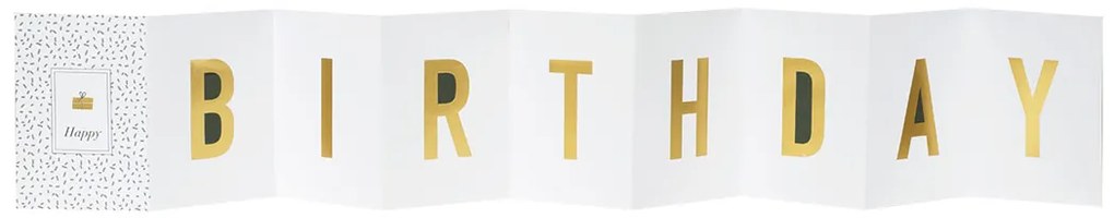 Räder Papierové leporelo k narodeninám HAPPY BIRTHDAY