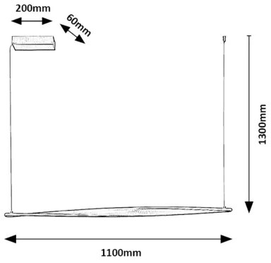 Rabalux 72234 - LED Luster na lanku ELVIO LED/28W/230V