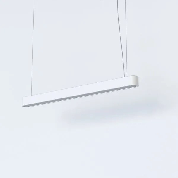 NOWODVORSKI Závesné moderné osvetlenie nad jedálenský stôl SOFT LED, 1xT8, 16W, 95cm, biele