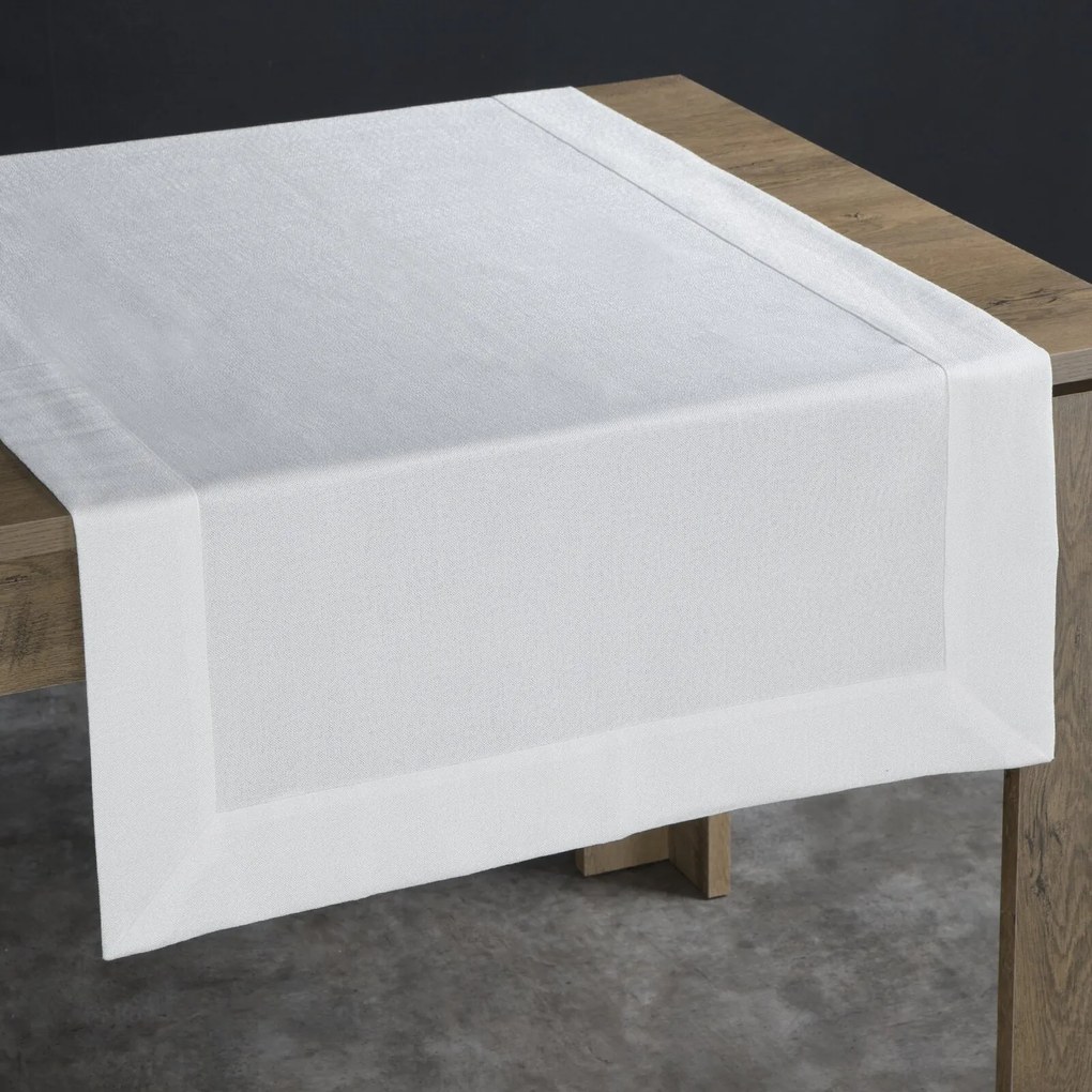 BEHÚŇ NA STÔL ANABEL 70X150 CM BIELA