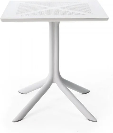 NARDI Plastový stôl CLIP 80x80 cm Farba: Biela