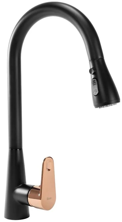 Drezová batéria Rea Mild čierna/ružové zlato