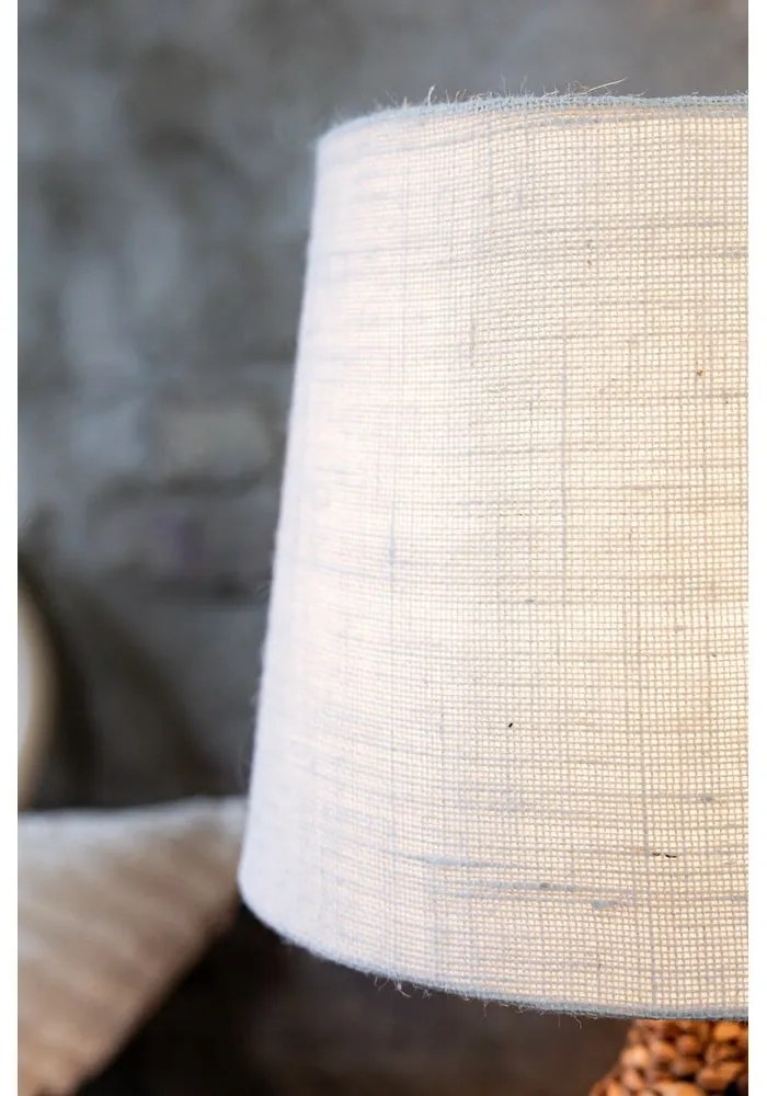 Stolová lampa s tienidlom z juty v béžovo-prírodnej farbe (výška 58 cm) Paglia – Markslöjd