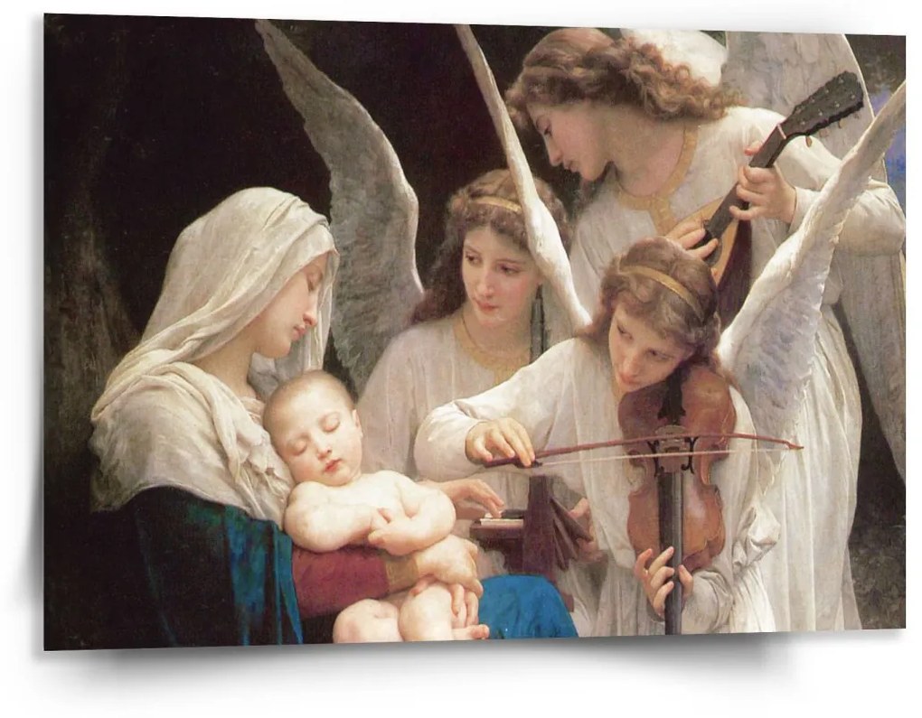 Sablio Obraz Panna s anjelmi - William-Adolphe Bouguereau - 150x110 cm
