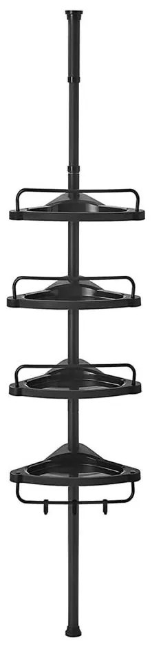 Kúpeľňová rohová polička DEX čierna