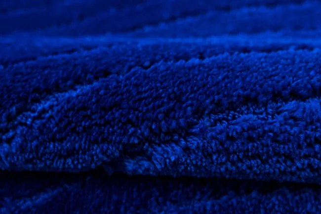 Kúpeľňový koberček Sara modrý, vlny