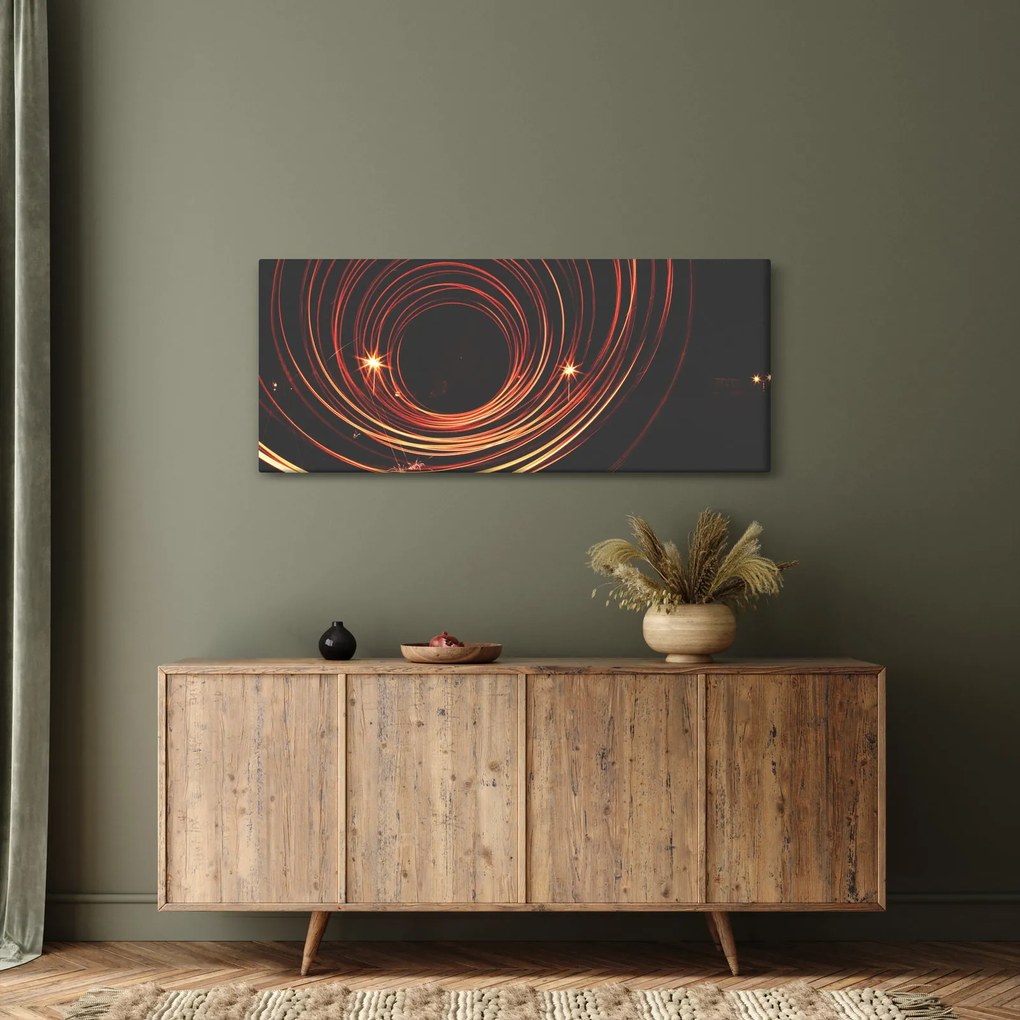 Obraz abstraktných liniek (120x50 cm)