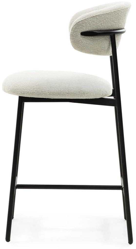 Barová židle Fresno boucle krémová