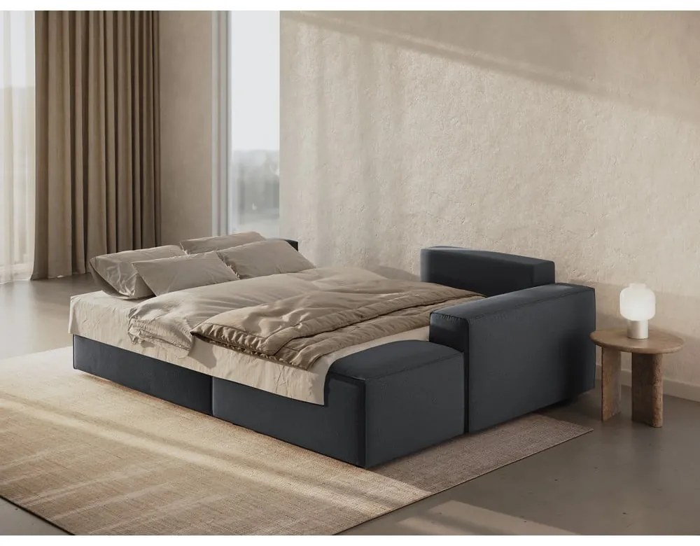 Tmavosivá rozkladacia rohová pohovka (pravý roh) Jodie – Micadoni Home