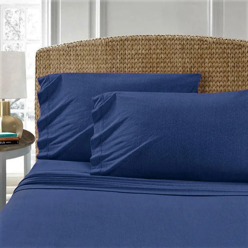 Modrá tmavá bavlnená plachta Homa