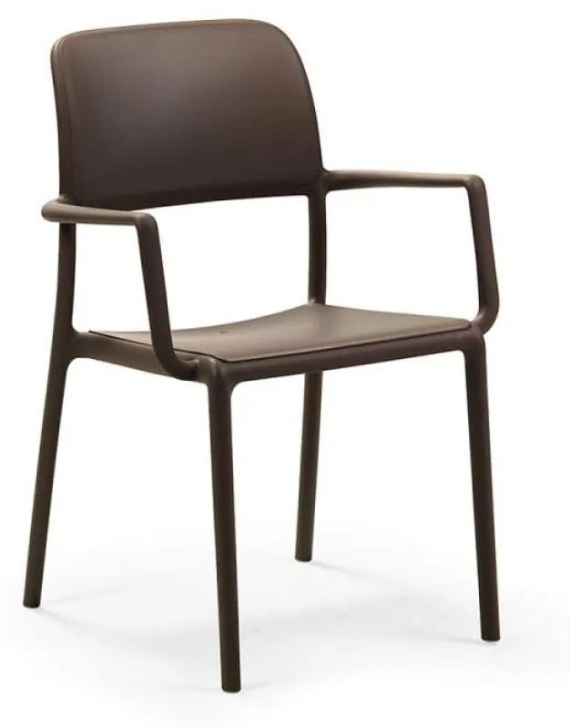 RIVA ARMCHAIR záhradná stolička s podrúčkami rosso