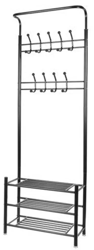 Predsieňový vešiak s regálmi | 192 cm