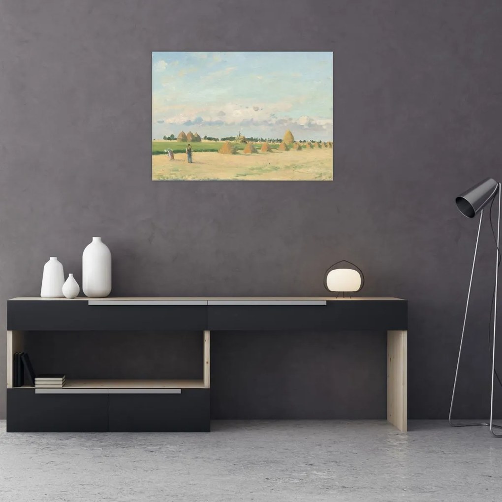 Obraz - Camille Pissarro, Landscape, Ile de France, reprodukcia (70x50 cm)