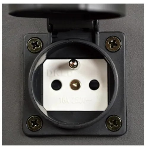 Vonkajšia lampa so zásuvkou NEW YORK 1xE27/12W/230V IP44