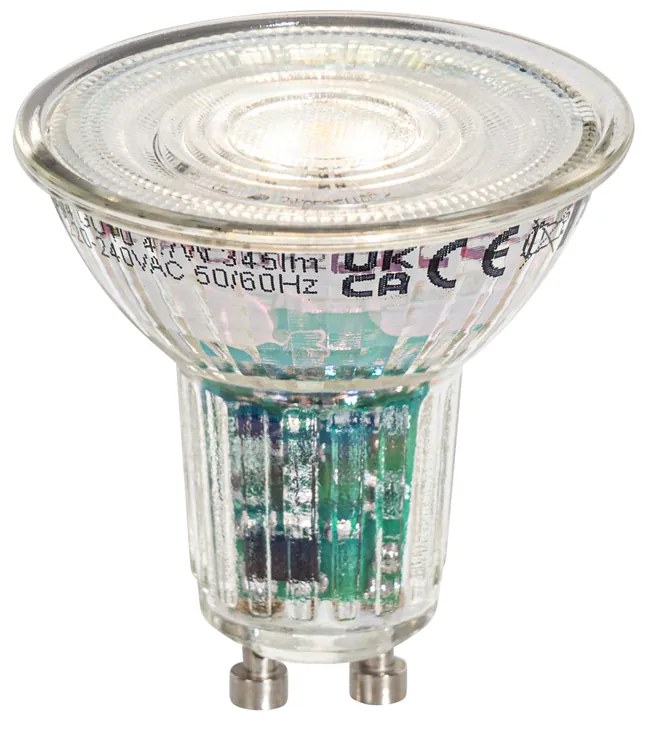 Smart GU10 50mm LED žiarovka číra 4,7W 345 lm 2200-4000K