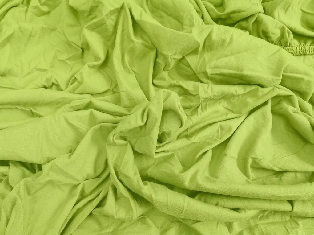 Jersey plachta BASIC svetlozelená 90 x 200 cm