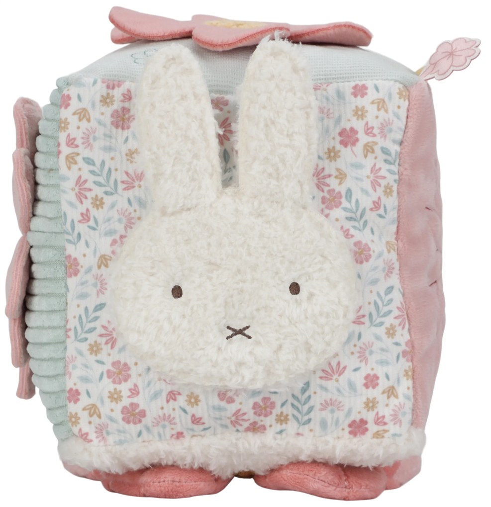 Kocka textilna králiček Miffy Lucky Blossom