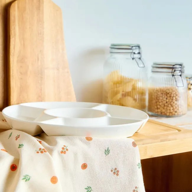 Servírovací tanier AURO biely ALL 991039