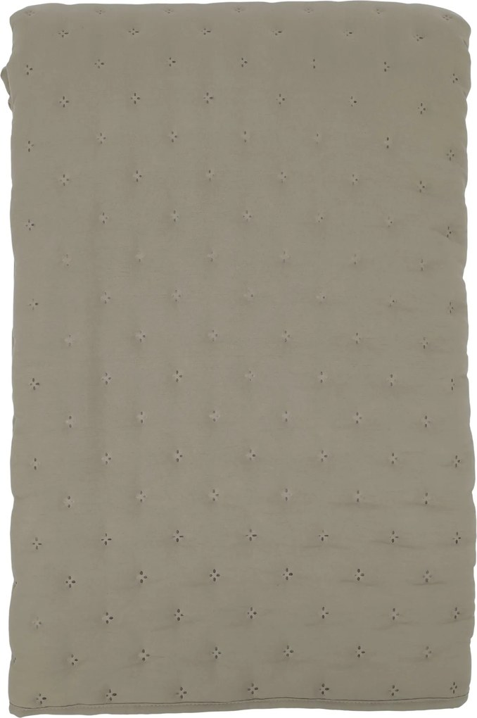 Mäkký taupe prešívaný prehoz Aix Soft na dvojlôžko – 260*240 cm