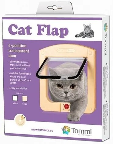 Tommi Dvířka pre mačky Cat Flap, biela