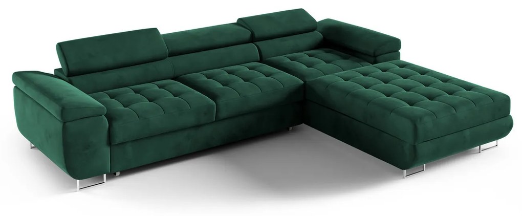 Rohová rozkladacia sedacia súprava 272 JENNY Sivá Vogue Ľavá