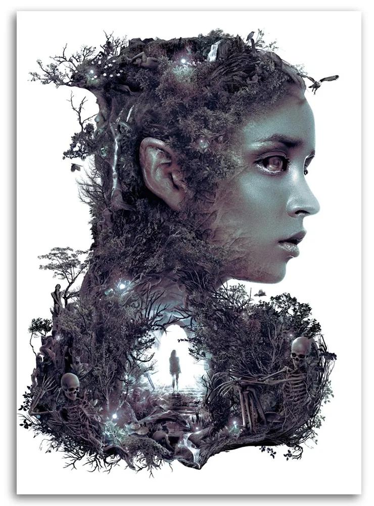 Gario Obraz na plátne Ženská postava a magický les - Barrett Biggers Rozmery: 40 x 60 cm