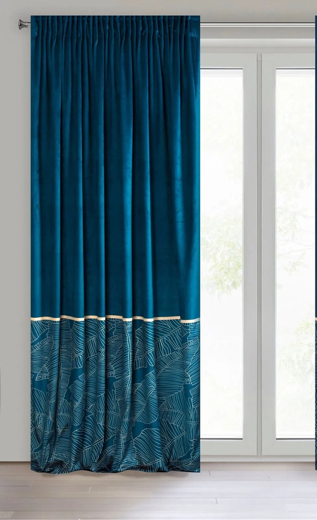 ZATEMŇOVACÍ ZÁVES LIMITED COLLECTION MUSA6 140X270 CM TMAVOMODRÁ