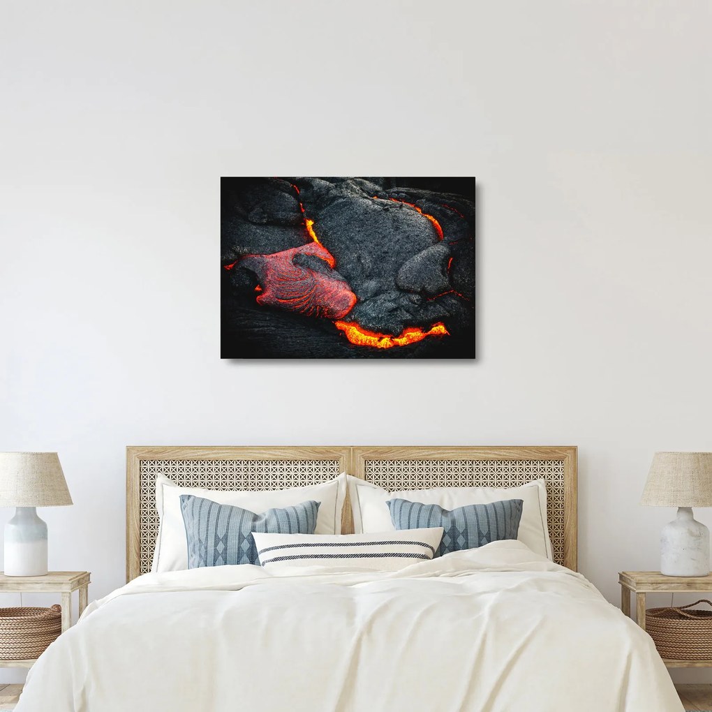 Sklenený obraz - Láva (70x50 cm)