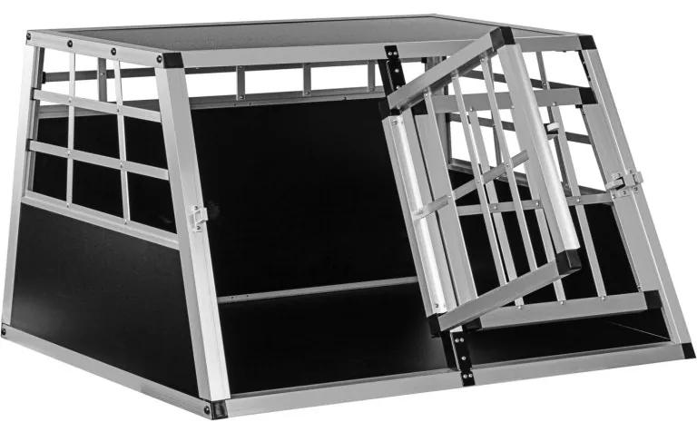 Hliníkový prepravný box pre psov, 89 × 69 × 50 cm, 14 kg