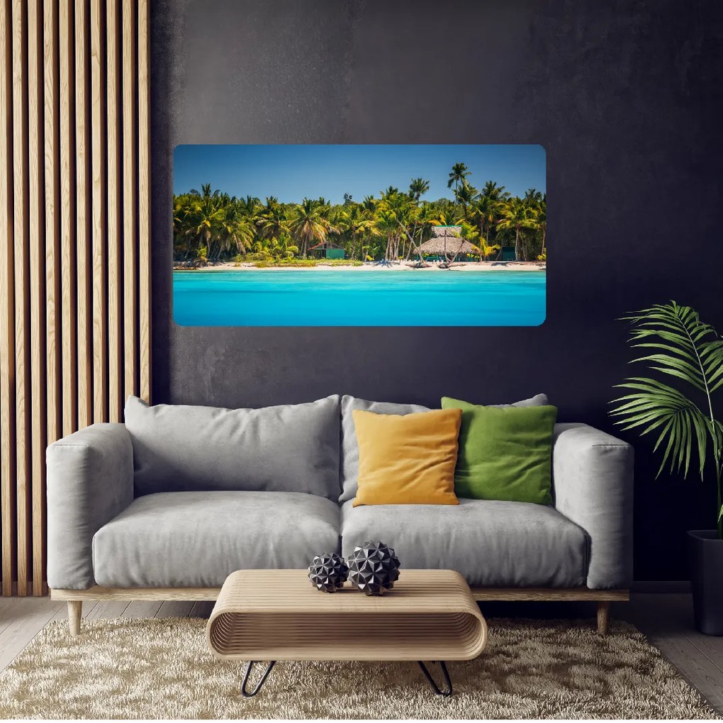 60x120cm Tropický raj - textilná nálepka na stenu
