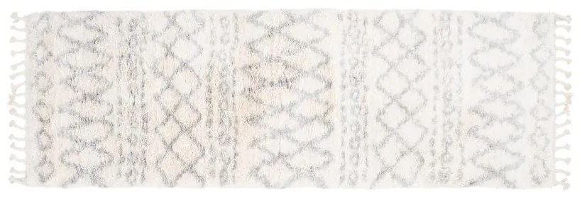 Kusový koberec shaggy Apache krémový atyp 70x300cm