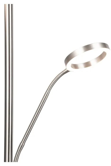 LED stojacia lampa v striebornej farbe (výška 180 cm) Willis – Trio