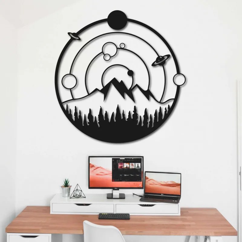 Originálny obraz na stenu planéty vo vesmíre | SENTOP PR0418 plywood