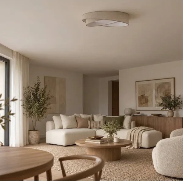 BRILAGI - LED stmievateľné svietidlo VELVET TWIST LED/36W/230V CCT pr. 65 cm WT béžová + diaľkové ovládanie