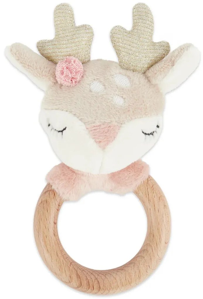 Bieco - Motorická hračka s hrkálkou - jelenček Ella