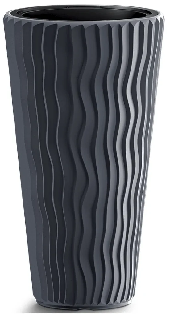 Plastový kvetináč DPSP350 34,9 cm - antracit