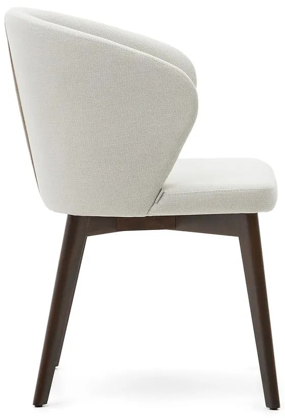 Krémovobiele čalúnené jedálenské kreslo Darice – Kave Home