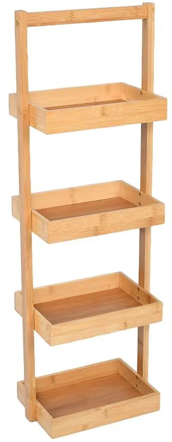 Kúpeľňová Polička Bambus 28x18x84cm Sca0209aa-A