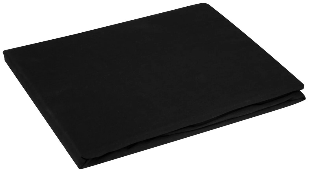 SATÉNOVÉ PRESTIERADLO DINA 200X220 CM ČIERNE