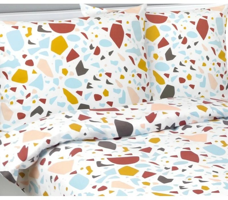 Bellatex Flanelové obliečky Mozaika, 140 x 220 cm, 70 x 90 cm