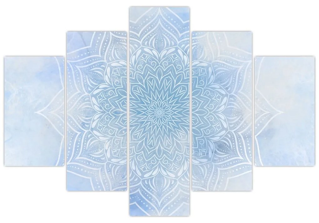 Obraz - Zimná mandala (150x105 cm)