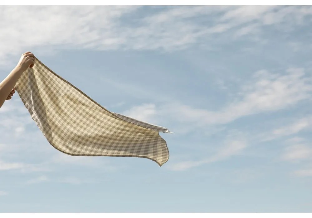 Obrus Really Nice Things Grey Vichy, 140 x 200 cm