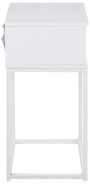 Nočný stolík CARLY biely