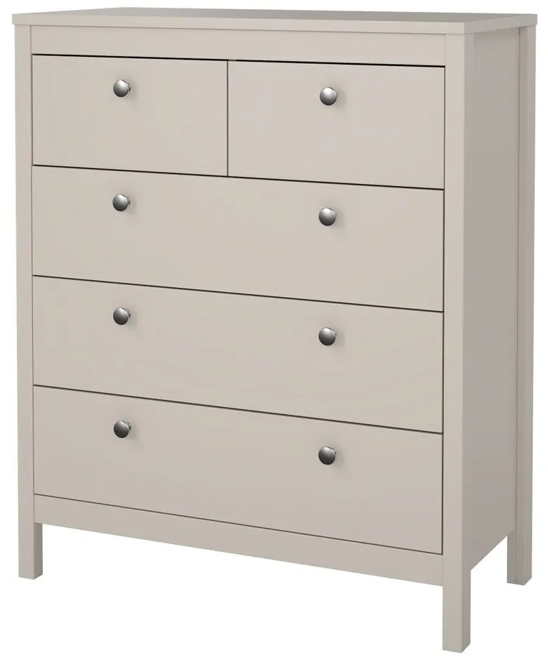 Sivobéžová komoda 82x99x38 cm Madrid – Tvilum