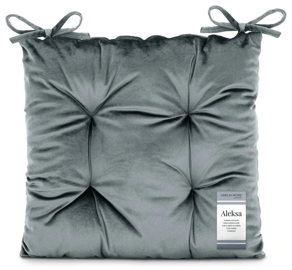 Zamatový sedák 40x40 cm Aleksa – Restilo